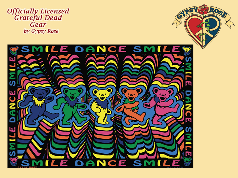 Gypsy Rose Grateful Dead Dancing Bears Tapestry Terrapin Moon Apparel