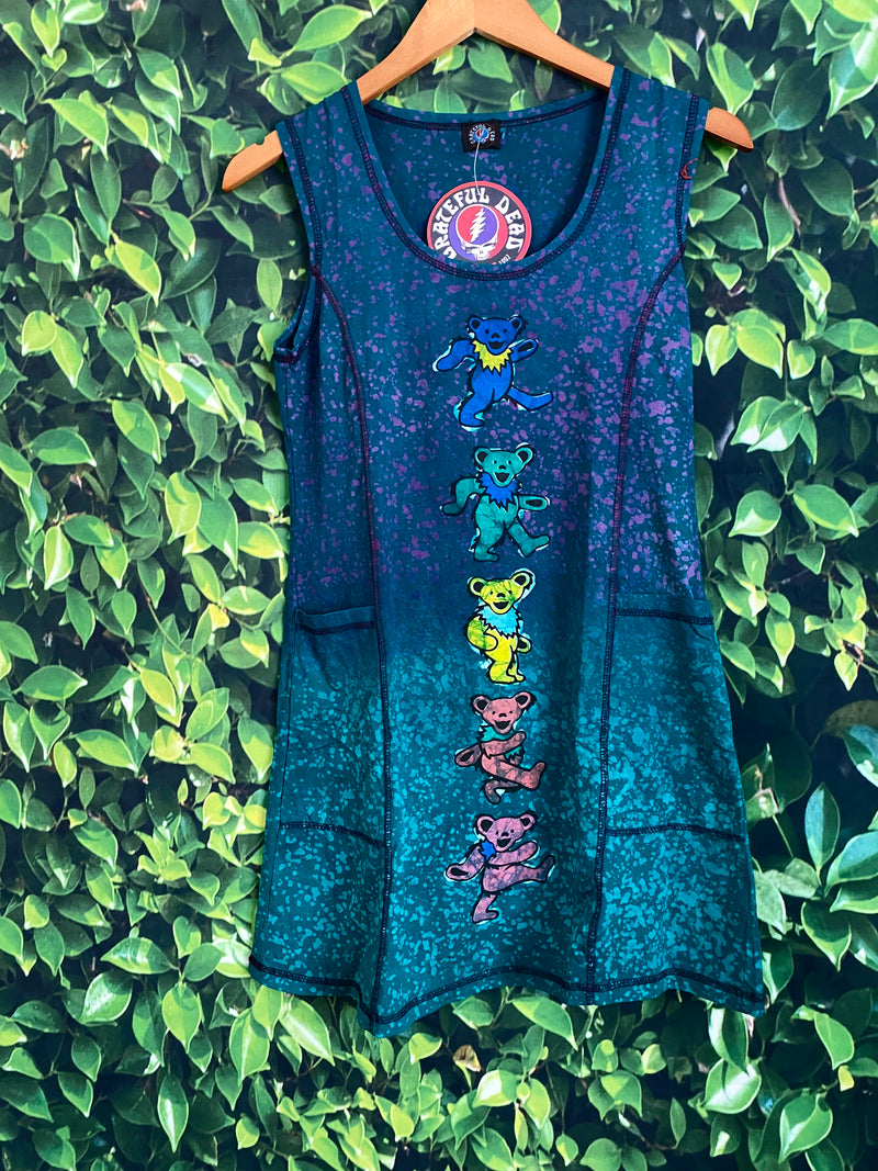 Jayli Clothing - DON’T EASE DRESS Cotton Lycra Batik Mini Dress w/ Hand Paint