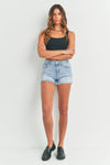 Just USA Jeans - Mid Rise Fray Short - Clothing Shop - Terrapin Moon Apparel