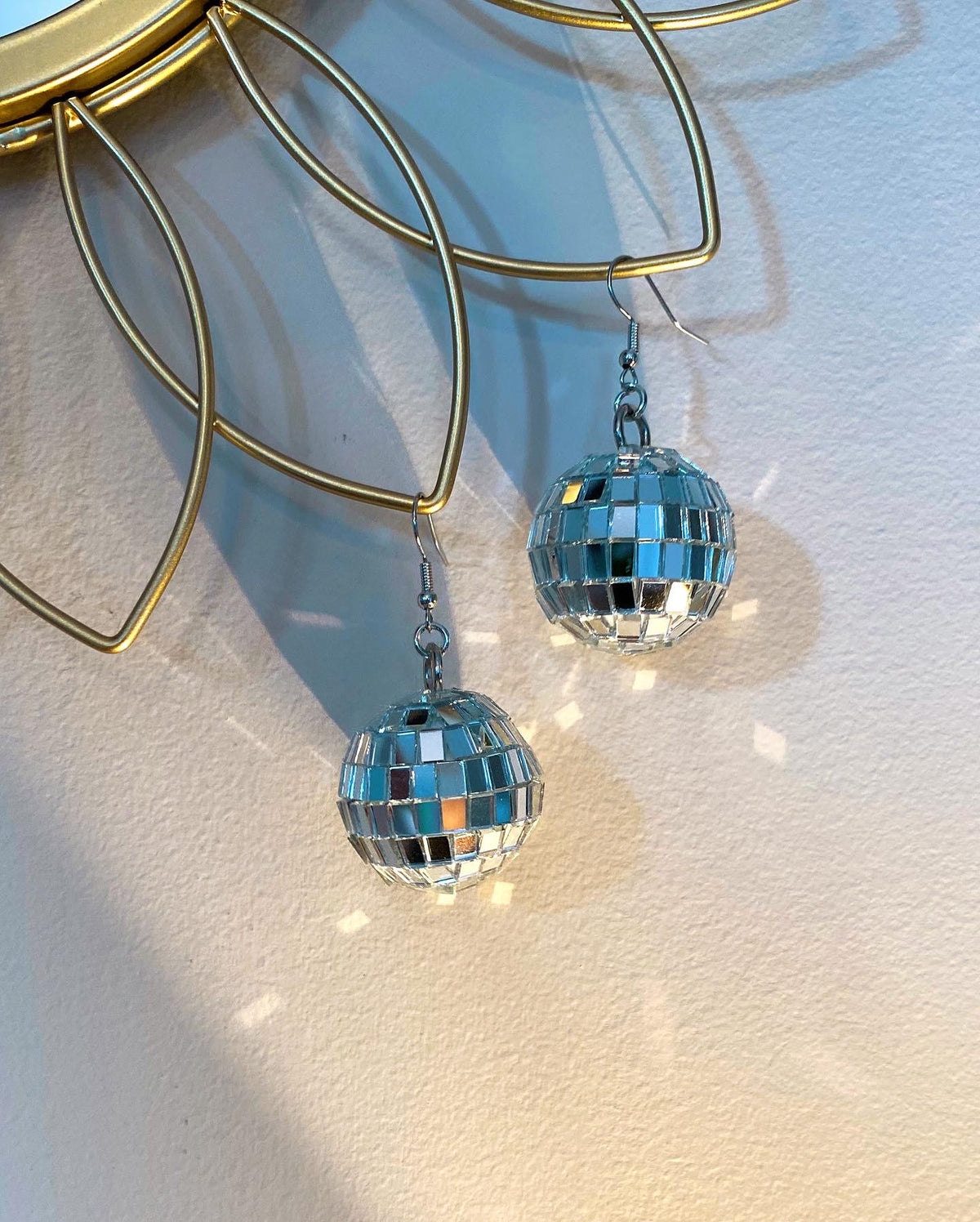 Terrapin Moon Apparel - Ladies Clothing Shop - Disco Ball Drop Earrings